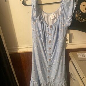 Blue floral sundress size 15 to 17